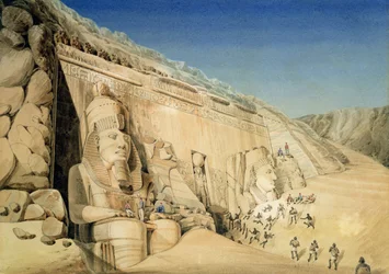 De Opgraving van de Grote Tempel van Ramses II, Abu Simbel